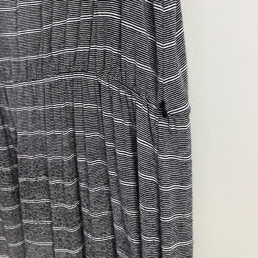 MERONA Black and White Striped  V-Neck Midi Tank Dress Size XL - Picture 7 of 11